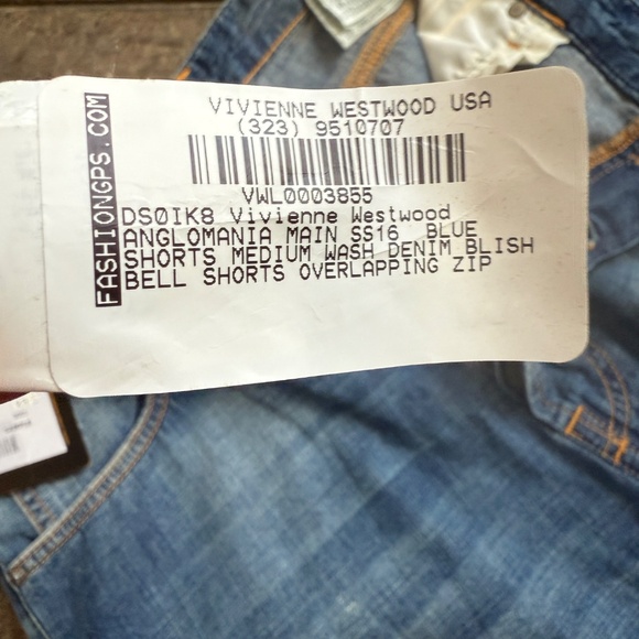 Vivienne Westwood Sample 1/1 S/S 2016 Assymetrical Anglomania Shorts Size 26" / - Picture 10 of 12